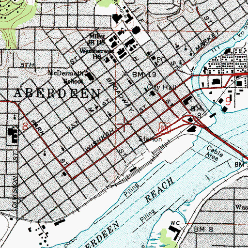 Topographic Map of Heritage Family Church, WA