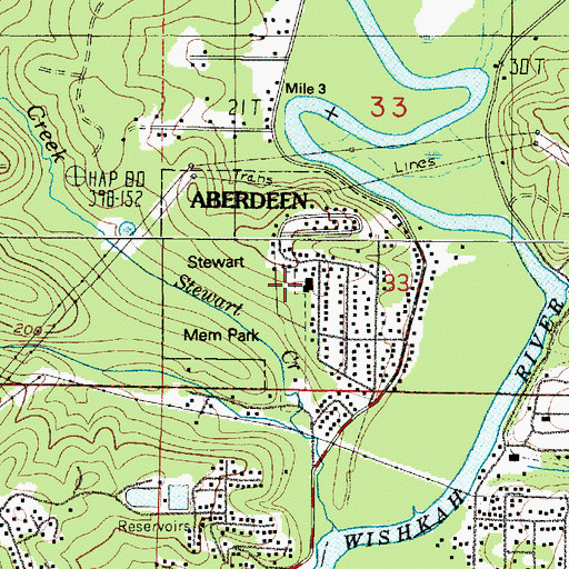 Topographic Map of The Church of Jesus Christ of Latter Day Saints, WA