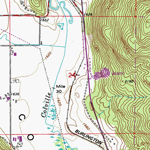 Topographic Map of Addy New Life Christian Center, WA