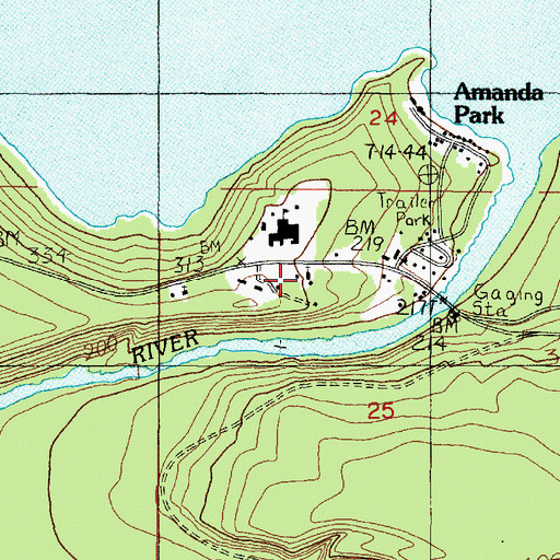 Topographic Map of Our Lady - Olympics Catholic Church, WA
