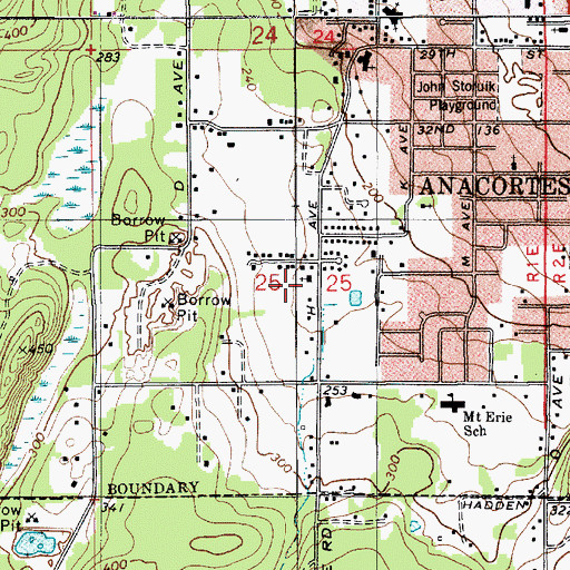 Topographic Map of The Church of Jesus Christ of Latter Day Saints, WA