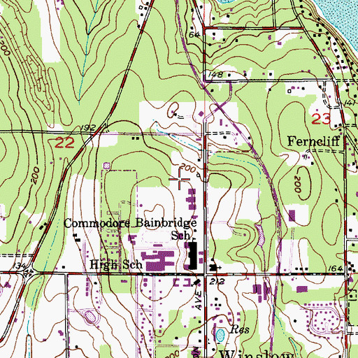Topographic Map of The Church of Jesus Christ of Latter Day Saints, WA