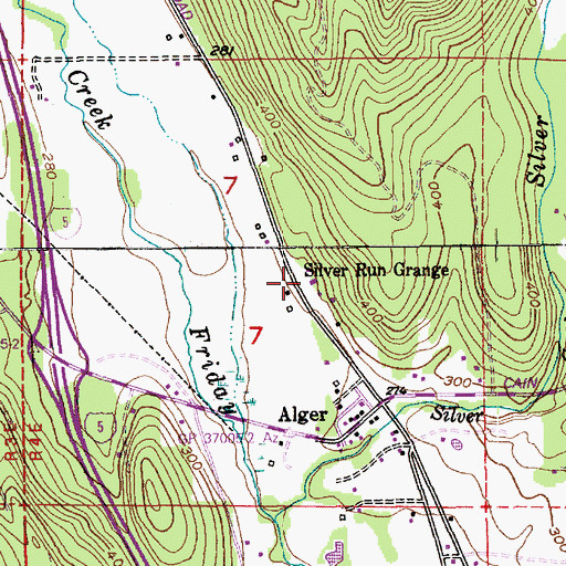Topographic Map of Alger Christian Reformed Church, WA