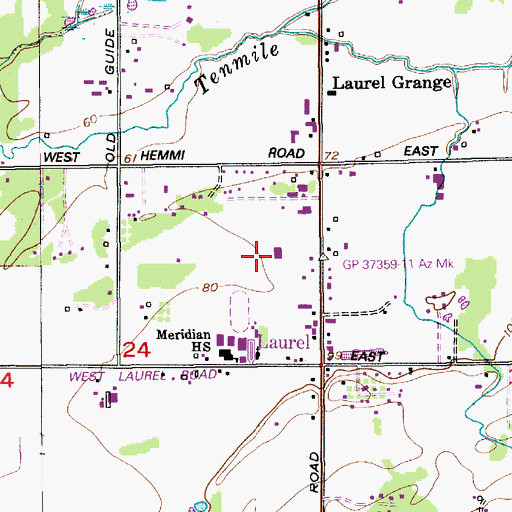 Topographic Map of Calvary Chapel Northwest, WA