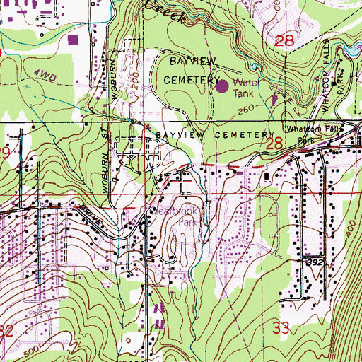 Topographic Map of First Church of Christ Scientist, WA