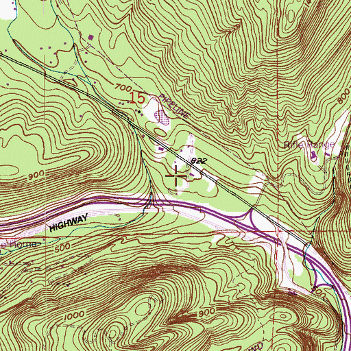 Topographic Map of First Korean Baptist Church, WA