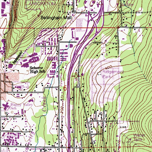 Topographic Map of Samish Way Church of Christ, WA