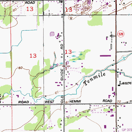 Topographic Map of Slavic Gospel Church, WA