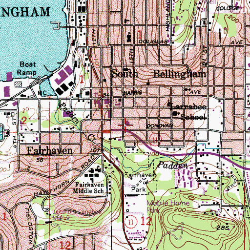 Topographic Map of University Christian Ministries, WA