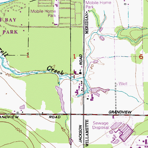 Topographic Map of Birch Bay Bible Community Church, WA