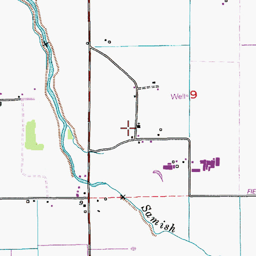 Topographic Map of Edison Lutheran Church, WA