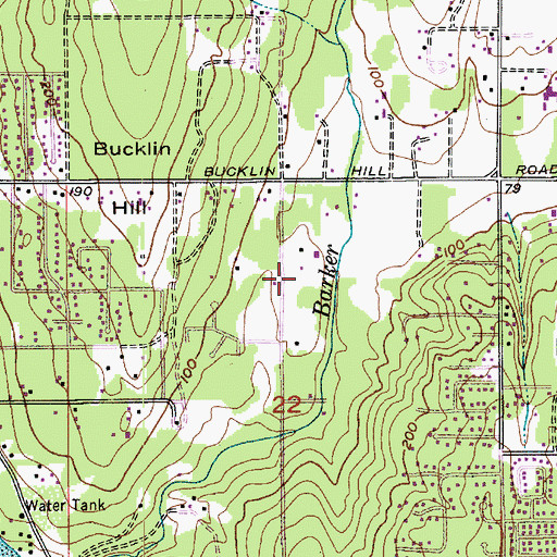 Topographic Map of Central Kitsap Presbyterian Church, WA