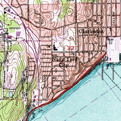 Topographic Map of Faith Community Bible Church, WA