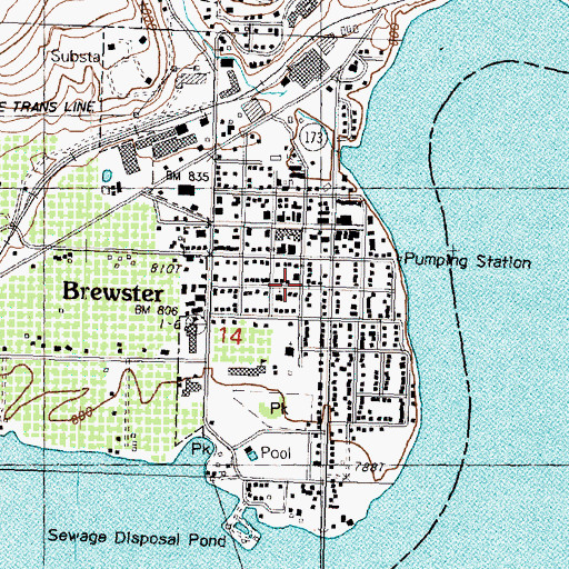Topographic Map of New Testament Baptist Church, WA