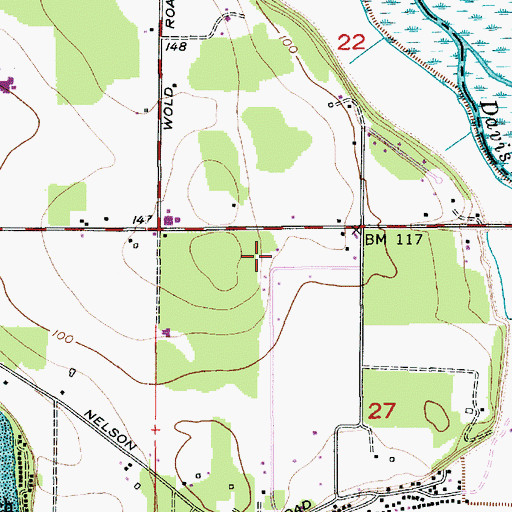 Topographic Map of Saint Aidans Episcopal Church, WA