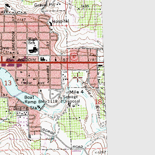 Topographic Map of Kingdom Hall of Jehovahs Witnesses, WA