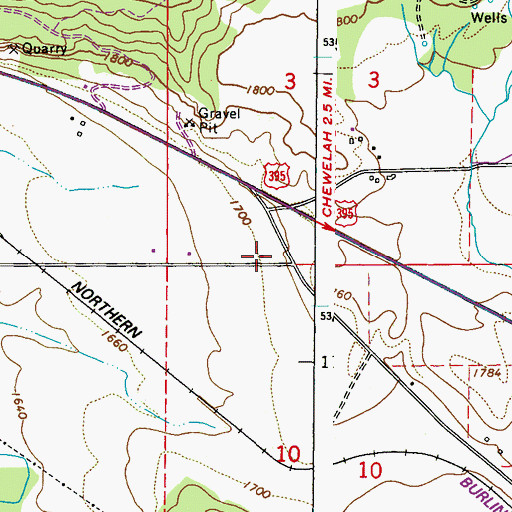 Topographic Map of The Church of Jesus Christ of Latter Day Saints, WA