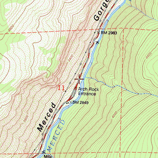 Topographic Map of Grouse Creek, CA