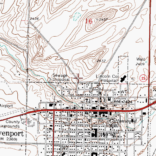 Topographic Map of The Church of Jesus Christ of Latter Day Saints, WA