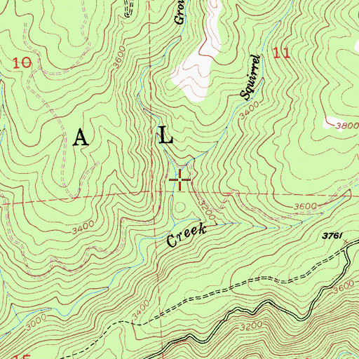 Topographic Map of Grouse Creek, CA