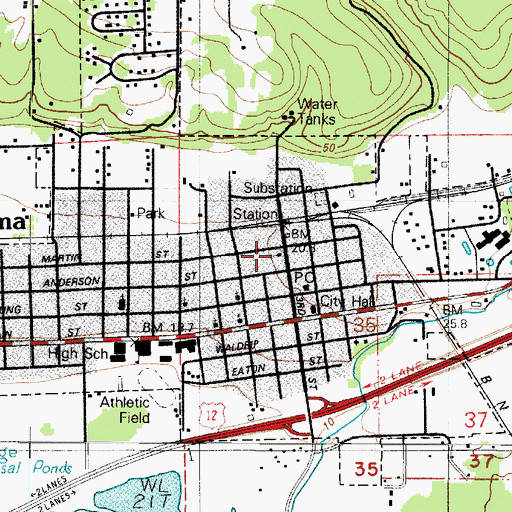 Topographic Map of Christian Missionary Alliance, WA