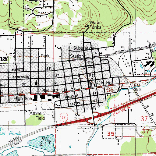 Topographic Map of Northwest Life Center, WA