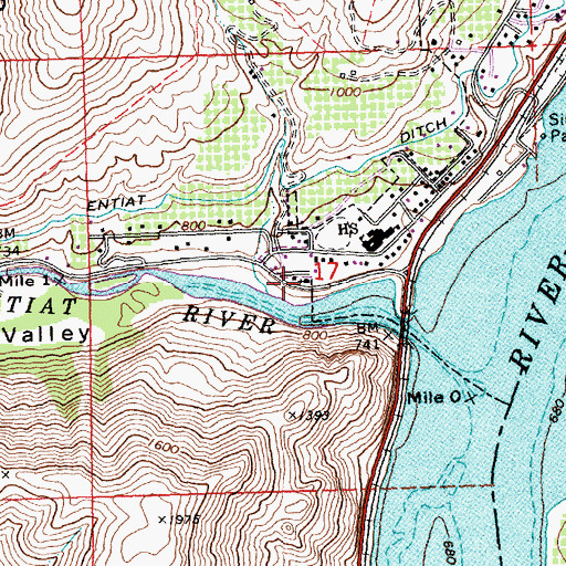 Topographic Map of Friends Church, WA