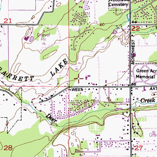 Topographic Map of Good News Fellowship Church, WA