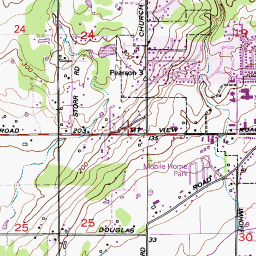 Topographic Map of Triumph Lutheran Church, WA
