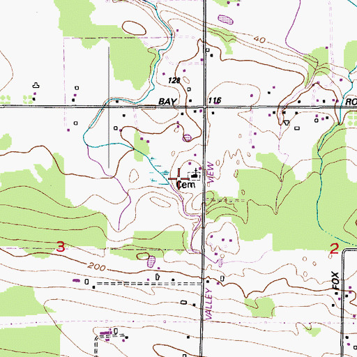 Topographic Map of Zion Lutheran Church, WA