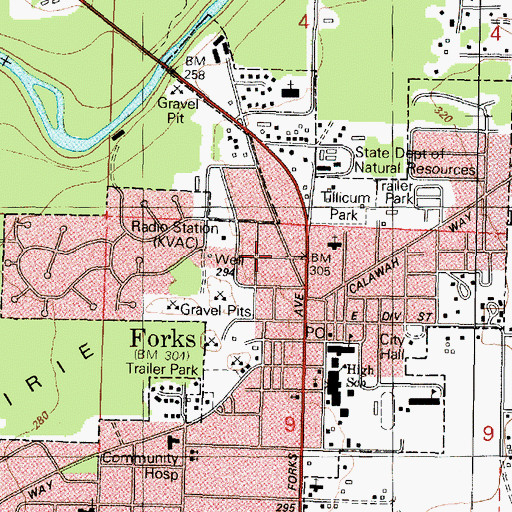 Topographic Map of Congregational Church, WA