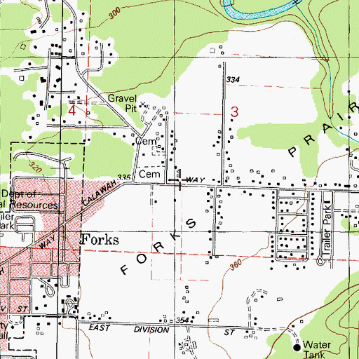 Topographic Map of The Church of Jesus Christ of Latter Day Saints, WA