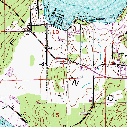 Topographic Map of Trinity Lutheran Church, WA