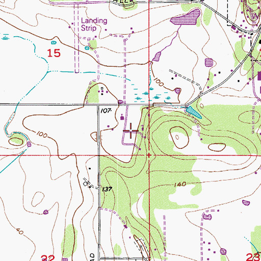 Topographic Map of Islands Community Church, WA