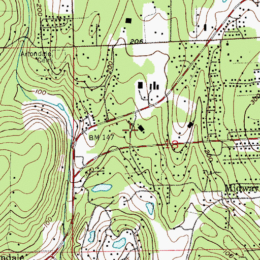 Topographic Map of Harbor Covenant Church, WA