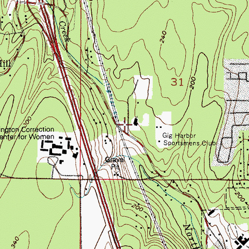 Topographic Map of Turning Point Community Church, WA