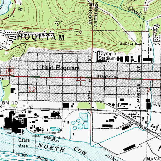 Topographic Map of Light and Life Community Church, WA