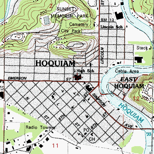 Topographic Map of World of Praise United Church, WA