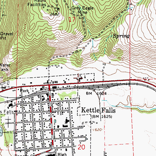 Topographic Map of Pentecostal Church, WA