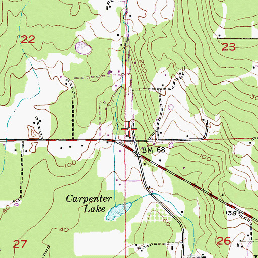 Topographic Map of Redeemer United Methodist Church, WA