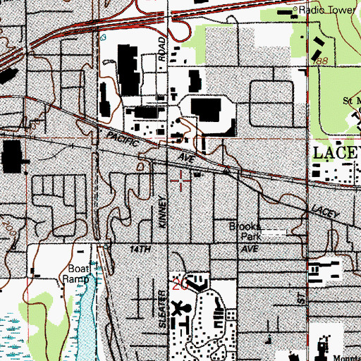 Topographic Map of Christian Life Church, WA