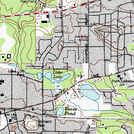 Topographic Map of Kingdom Hall of Jehovahs Witnesses, WA