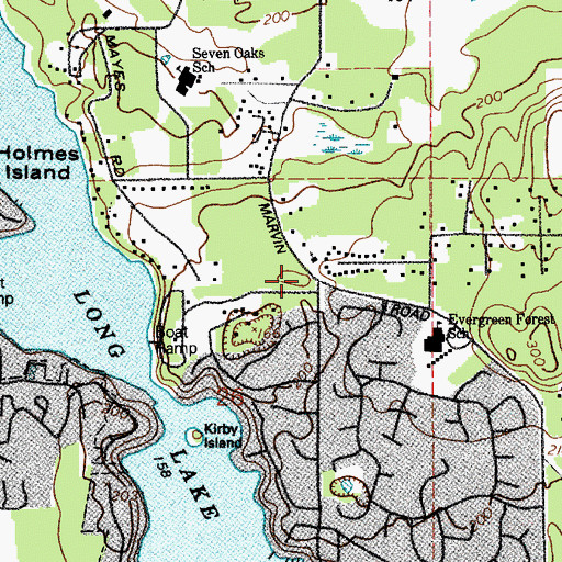 Topographic Map of Messiah Evangelical Lutheran Church, WA