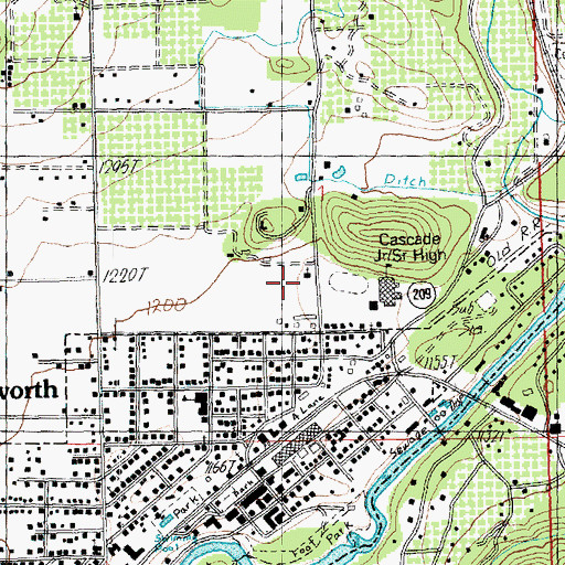 Topographic Map of The Church of Jesus Christ of Latter Day Saints, WA
