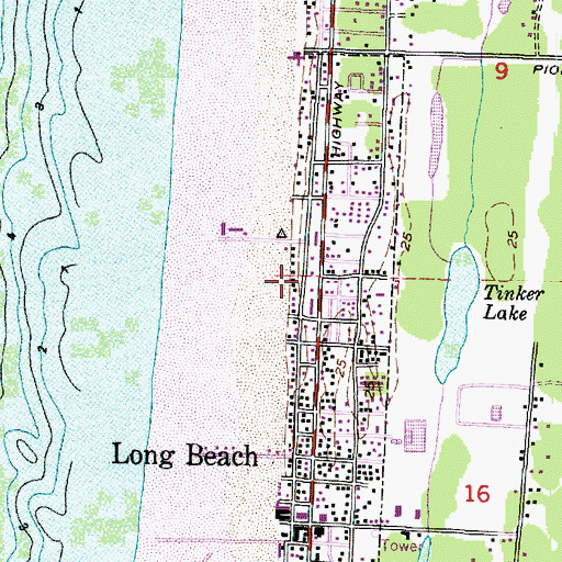 Topographic Map of Peninsula Church of the Nazarene, WA