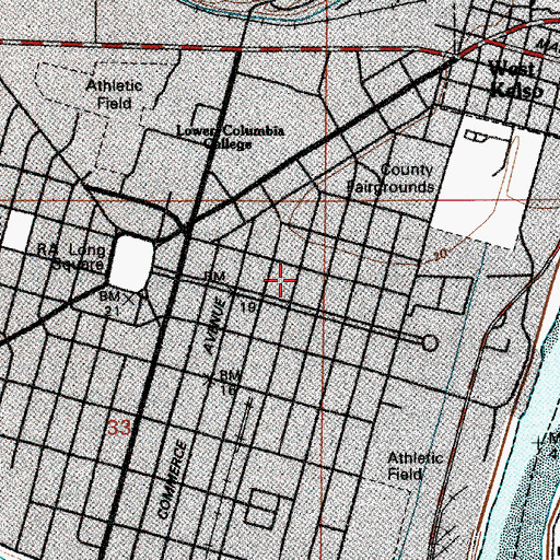 Topographic Map of Calvary Baptist Church, WA
