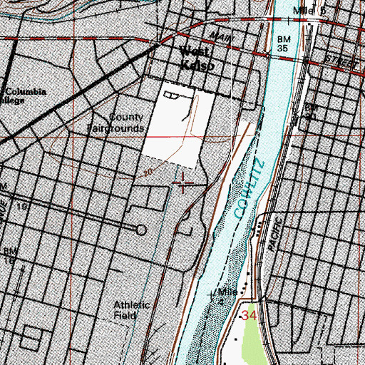 Topographic Map of Kingdom Hall of Jehovahs Witnesses, WA
