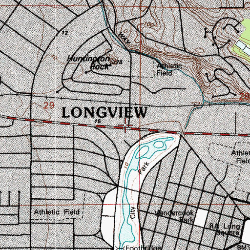 Topographic Map of Northlake Baptist Church, WA
