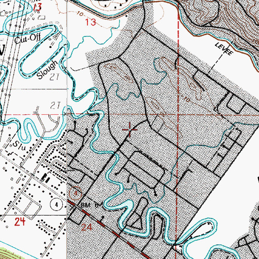 Topographic Map of Robert Gray Baptist Church, WA