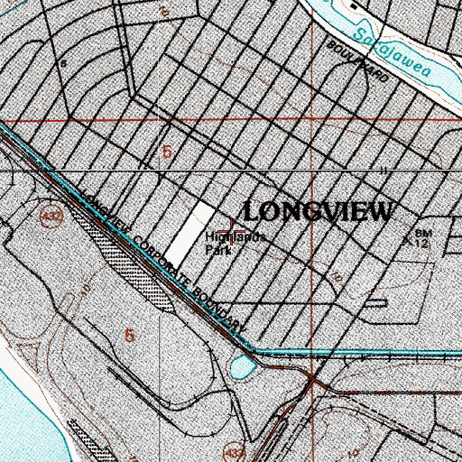 Topographic Map of Southwest Washington Baptist Church, WA